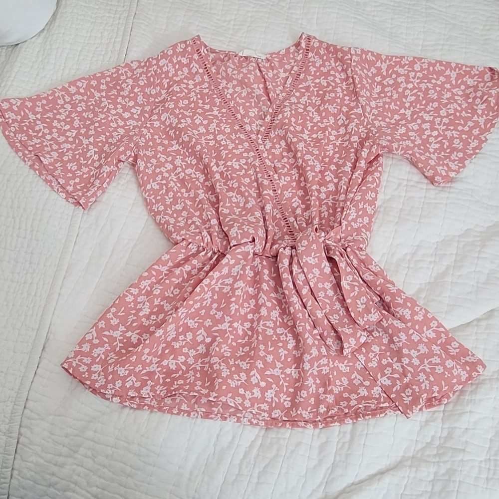Pink Floral Top